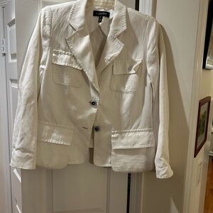 Escada Cream Blazer with Textured Pockets, great jacket 🔥🤩😻